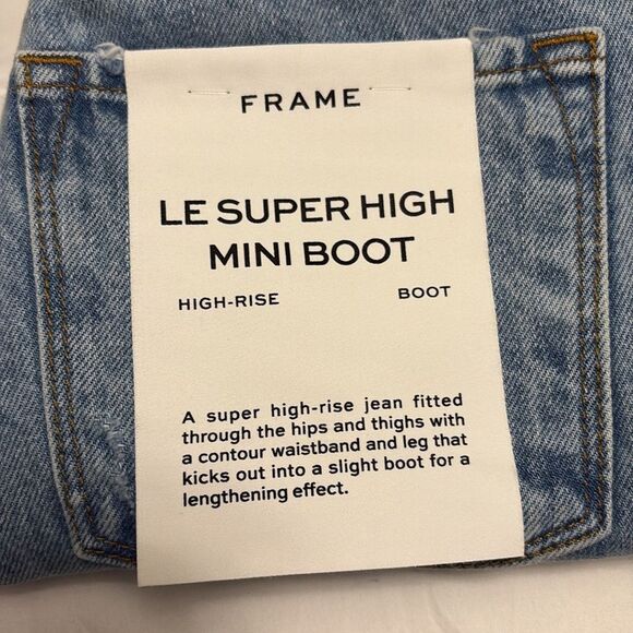 FRAME Le Super High Mini Boot- Size 25 $250 - Picture 6 of 6